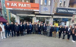 AK Parti heyeti esnafla bir araya geldi