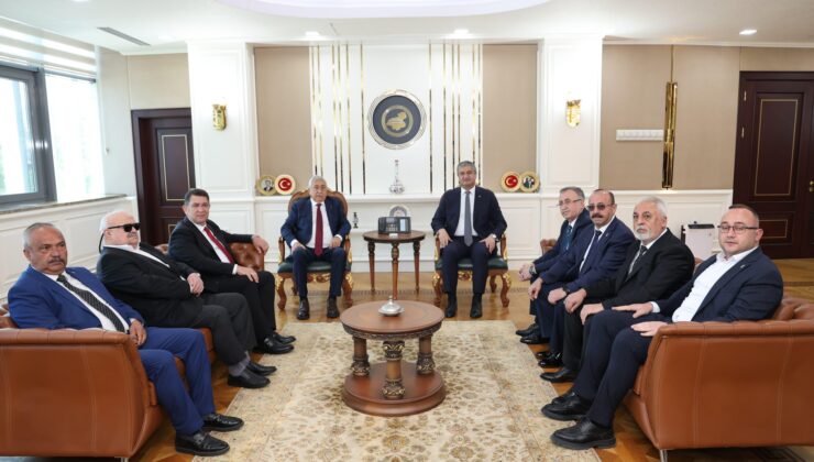 Vali Yavuz TESK Genel Başkanı Bendevi Palandöken ’i Makamında Ağırladı.