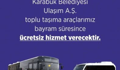 Karabük Belediyesi’nden Bayramda Ulaşım Desteği: Toplu Taşıma Ücretsiz Olacak