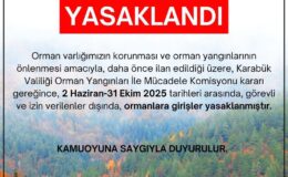 Ormanlık alanlara Girişler Yasaklandı.