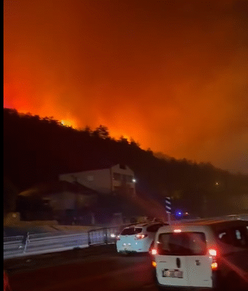 KARABÜK ANKARA KARAYOLU ULAŞIMA KAPATILDI.