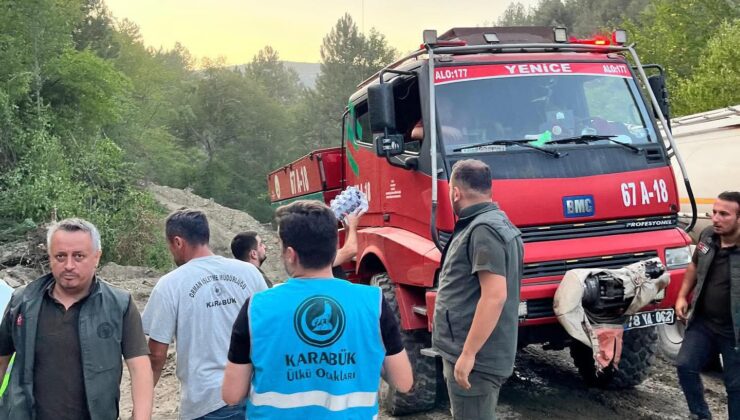 ÜLKÜCÜ GENÇLER YANGINA SEFERBER OLDU!