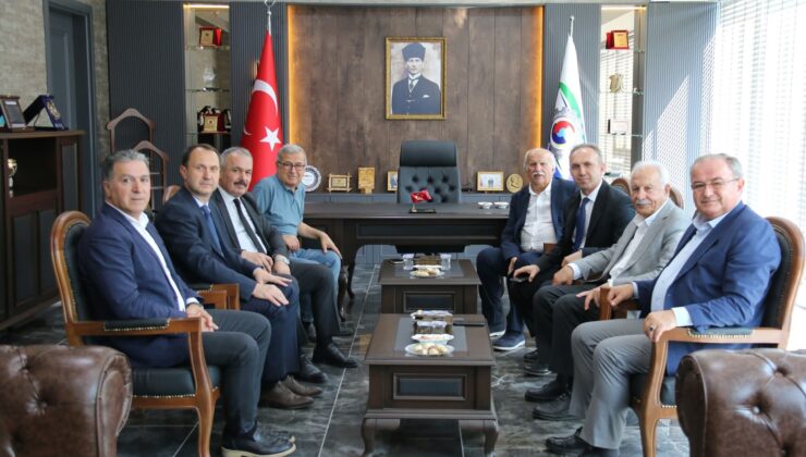 ESKİ BAKAN BAŞESGİOĞLU’NDAN,KTSO BAŞKANI ÇAPRAZ’A ZİYARET