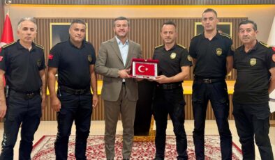 İTFAİYE HAFTASI’NDA BAŞKAN ÇETİNKAYA’YA ZİYARET