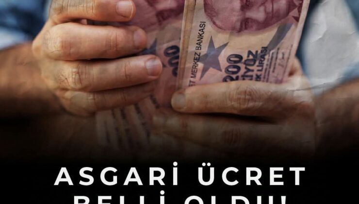 Asgari ücret 28 bin 75 TL oldu.