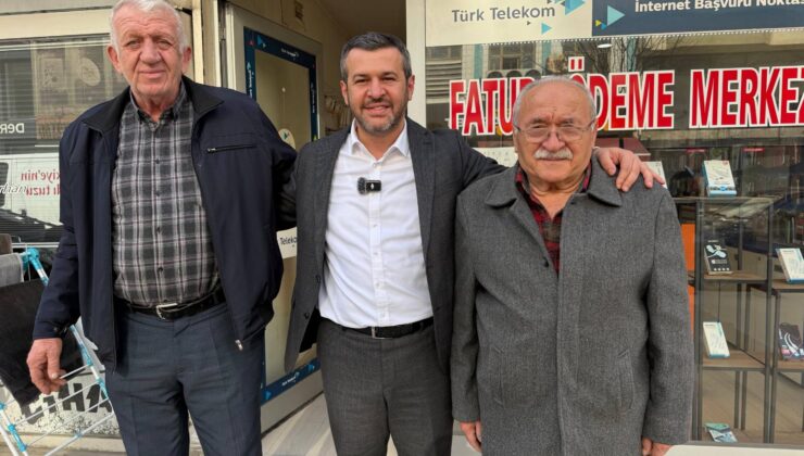 Başkan Çetinkaya Ankara Caddesi’nde Esnaf ve Vatandaşlarla Bir Araya Geldi