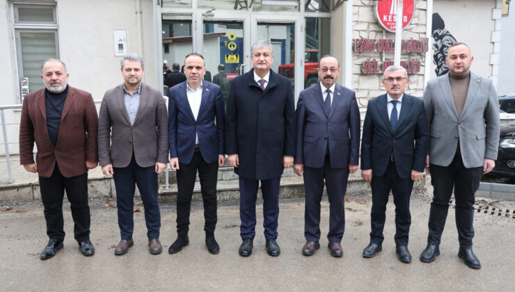 VALİ YAVUZ’DAN, KESOB’A VEDA ZİYARETİ