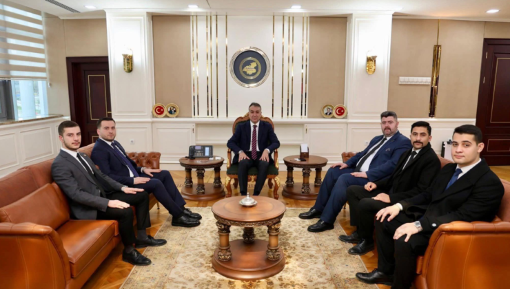 ÜLKÜ OCAKLARI İL YÖNETİMİNDEN,VALİ OKTAY ÇAĞATAY’A ZİYARET