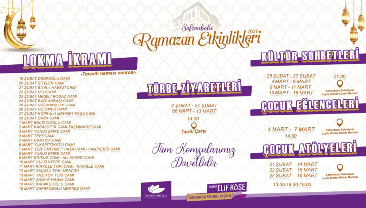 SAFRANBOLU’DA RAMAZAN COŞKUSU BAŞLIYOR