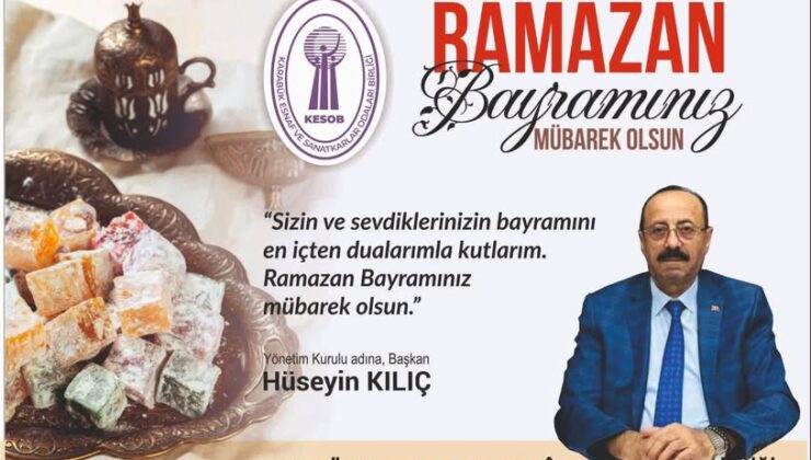 HÜSEYİN KILIÇTAN BAYRAM MESAJI