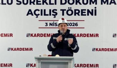Enerji ve Tabii Kaynaklar Bakanı Alparslan Bayraktar Kardemir de Faaliyete Giren Sürekli Döküm Makineleri Açılış Törenine Katıldı.