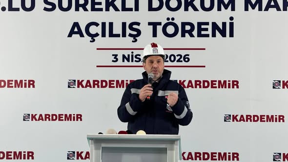 Enerji ve Tabii Kaynaklar Bakanı Alparslan Bayraktar Kardemir de Faaliyete Giren Sürekli Döküm Makineleri Açılış Törenine Katıldı.
