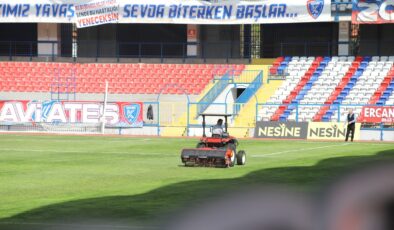 Dr. Necmettin Şeyhoğlu Stadyumu Çimleri Bakıma Alındı.