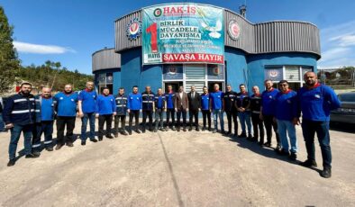 AK PARTİ TEŞKİLATINDAN 1 MAYIS SENDİKA ZİYARETİ
