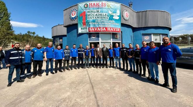 AK PARTİ TEŞKİLATINDAN 1 MAYIS SENDİKA ZİYARETİ