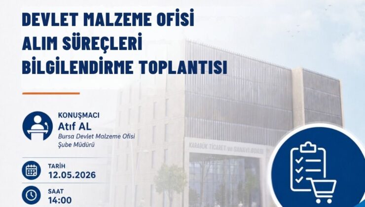 TSO BİLGİLENDİRME TOPLANTISI 12 MAYIS DA