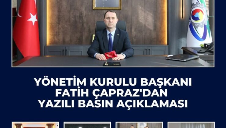 BAŞKAN ÇAPRAZ NİSAN AYI ÇALIŞMALARINI DEĞERLENDİRDİ…