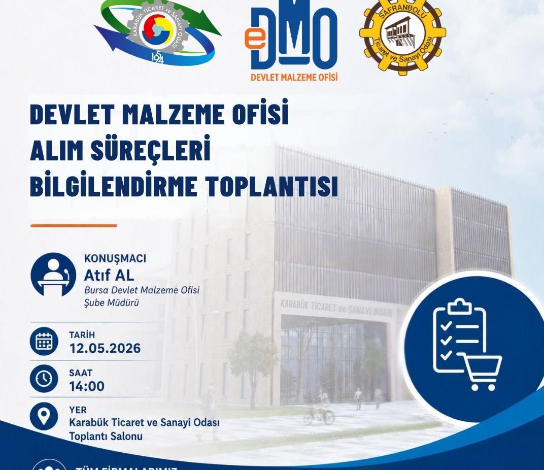 TSO BİLGİLENDİRME TOPLANTISI 12 MAYIS DA