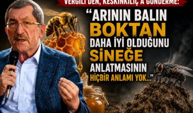 Vergili’den, Keskinkılıç’a Gönderme:”Arının Balın Boktan daha iyi olduğunu Sineğe anlatmasının  HİÇBİR ANLAMI YOK…