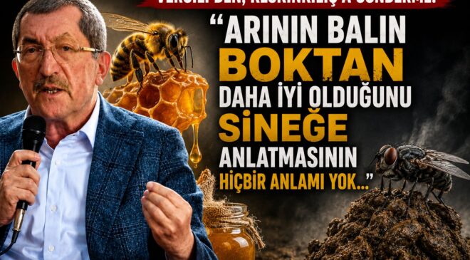 Vergili’den, Keskinkılıç’a Gönderme:”Arının Balın Boktan daha iyi olduğunu Sineğe anlatmasının  HİÇBİR ANLAMI YOK…