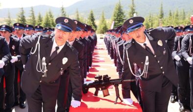 KARABÜK POMEM’DE 408 GENÇ POLİS MEZUNİYET SEVİNCİ YAŞADI.